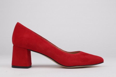 Zapatos tacón cómodo EVA ante rojo
