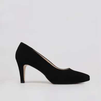 Stilettos negros plataforma - Zapatos tacón comodo y plataforma