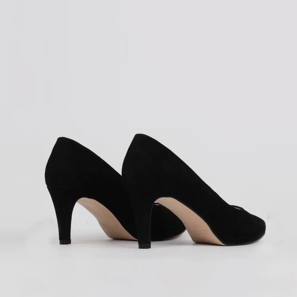 Stilettos negros plataforma - Zapatos tacón comodo y plataforma