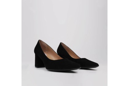 Zapatos salón ante negro ALMA
