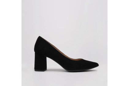 Zapatos salón ante negro ALMA