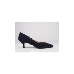 Stilettos low heel NOA navy blue suede