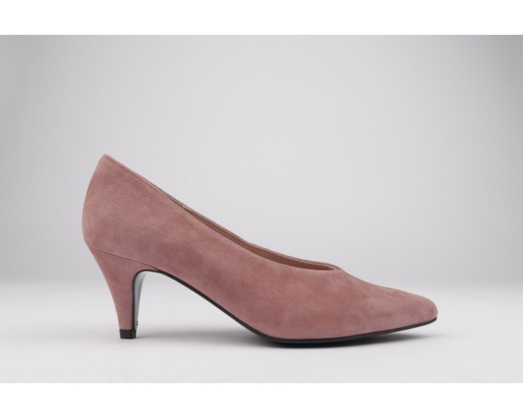 Zapatos hueco francés BERTA ante rosado