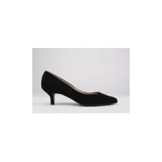 Stilettos low heel suede black NOA