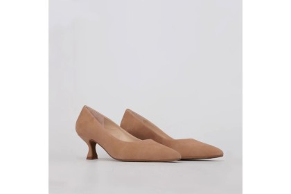 Nude shoes low heel NADIA - Luisa Toledo comfortable stilettos