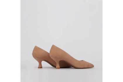 Nude shoes low heel NADIA - Luisa Toledo comfortable stilettos
