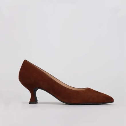 Zapato tacón bajo marrón NADIA - Luisa Toledo LT ZAPATOS