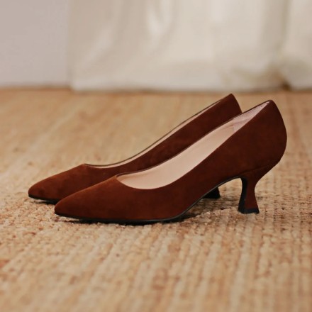 Zapato tacón bajo marrón NADIA - Luisa Toledo LT ZAPATOS
