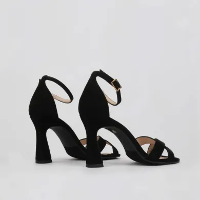 Black dress sandals comfortable heel - LUISA TOLEDO shoes
