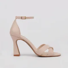 Dress sandals nude leather CELINA | Luisa Toledo woman shoes