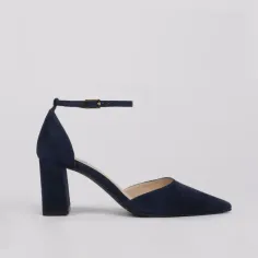 Zapatos azules FELISA - Zapatos fiesta tacón ancho azul marino