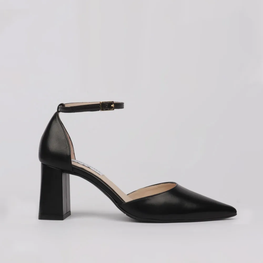 Zapatos negros FELISA - Zapatos fiesta negros tacón cómodo