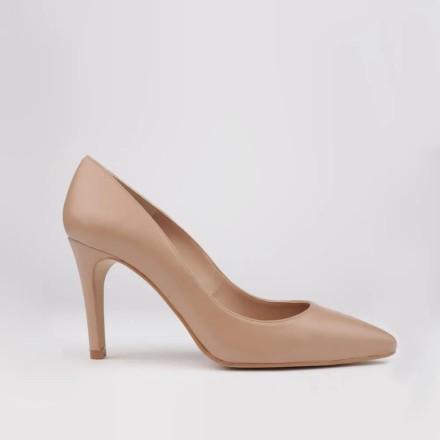 Zapatos de tacón CLARA piel beige - ZAPATOS NUDE