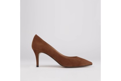 Brown suede stiletto shoe ISABELA
