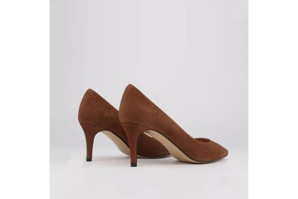 Brown suede stiletto shoe ISABELA
