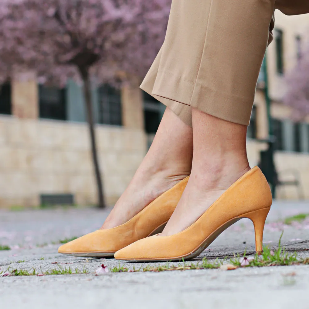 Zapatos de tacón ISABELA ante amarillo ámbar