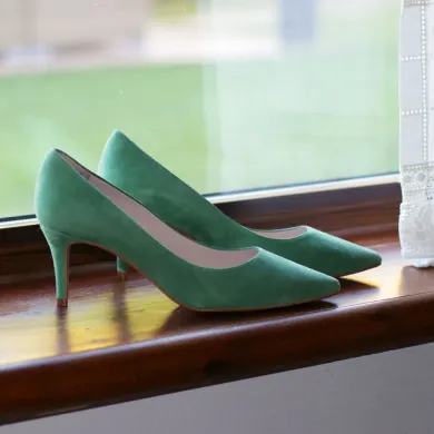 Zapatos verdes - Stilettos Luisa Toledo - Zapato verde menta