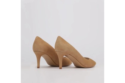 BEIGE STILETTOS - Mid heel pumps beige suede Luisa Toledo