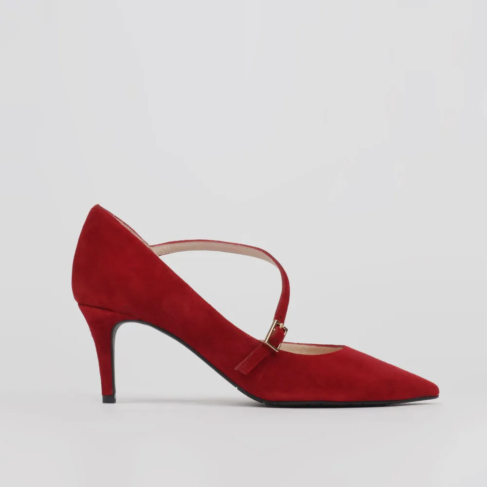 Zapato de salón burdeos - Stilettos Luisa Toledo - Made in Spain