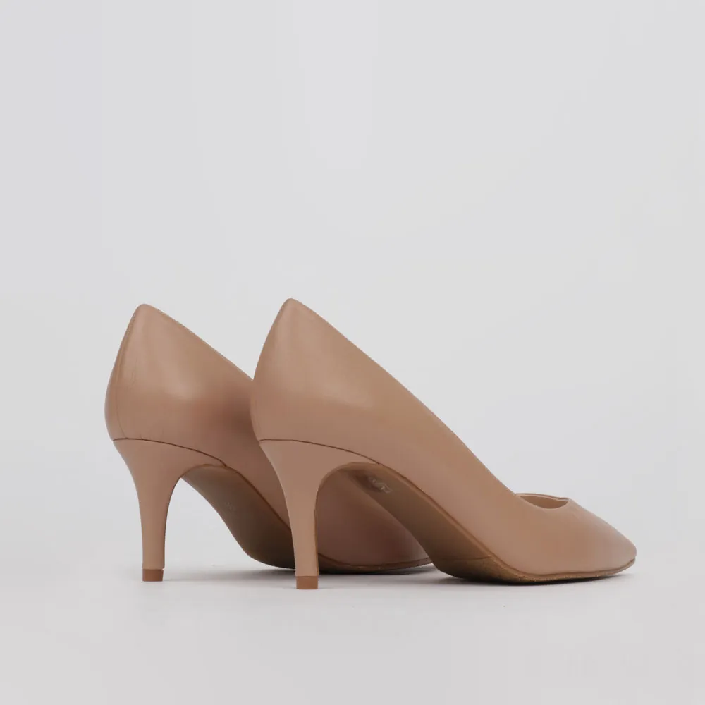 Zapato de salón camel - Stilettos Luisa Toledo - Made in Spain