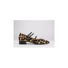 Zapatos leopardo tacón bajo detalle hebillas EMMA