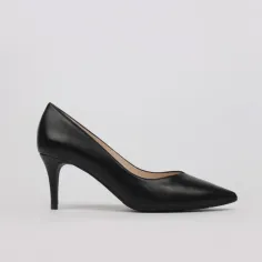 Zapatos negros tacón cómodo | Stiletto tacón medio Luisa Toledo