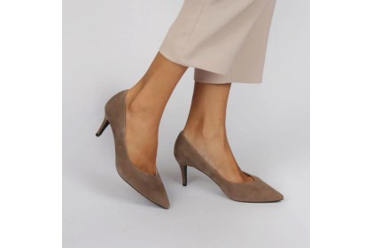 Comfortable stiletto | Taupe heel pumps shoes LUISA TOLEDO