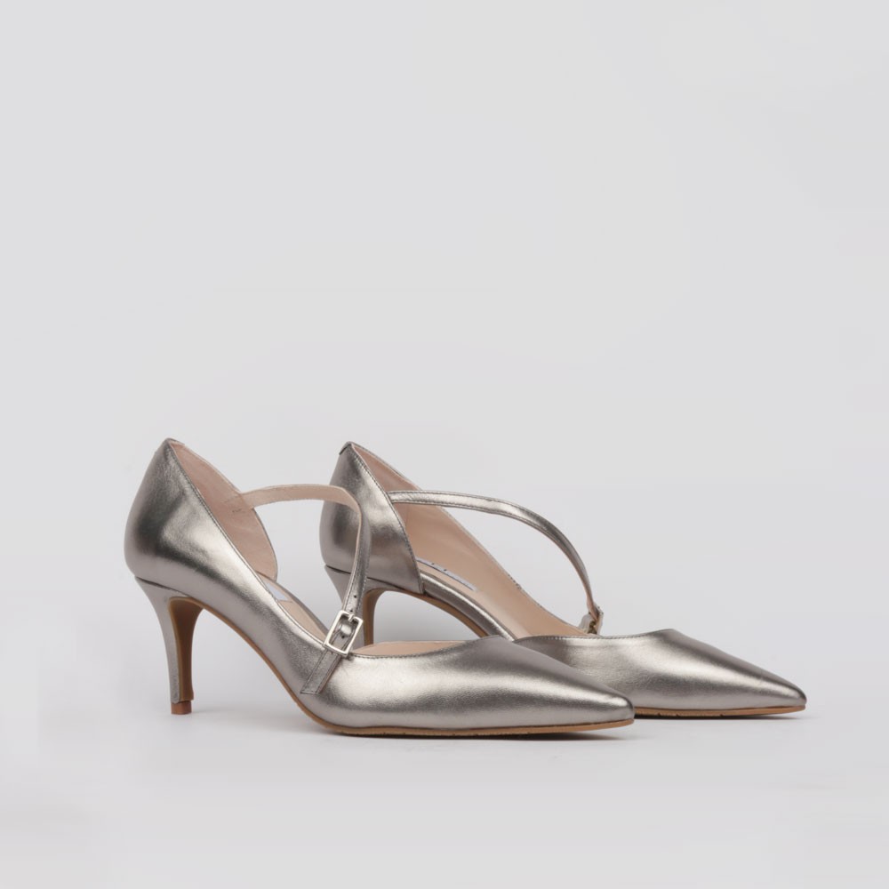 Zapato de salón plata - Stilettos Luisa Toledo Made in Spain