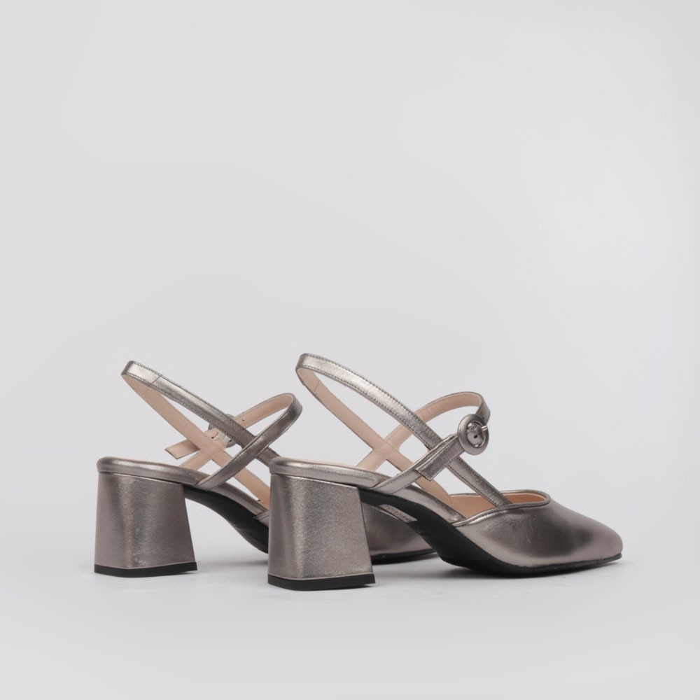 Zapatos plata destalonados LORENA | Colección LT cómodos