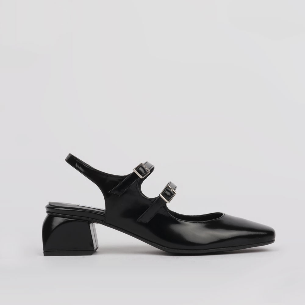 Zapatos negros Mary Jane destalonadas - Colección LT Zapatos