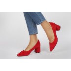 Zapatos tacón cómodo EVA ante rojo