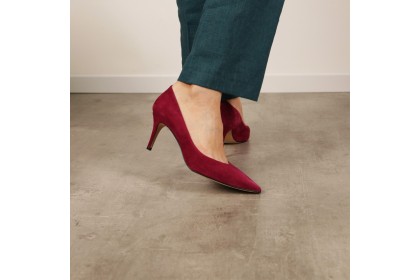 Purple suede ISABELA pumps shoes
