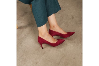 Purple suede ISABELA pumps shoes