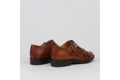 Zapatos marrones mujer doble hebilla - LUISA TOLEDO shoes