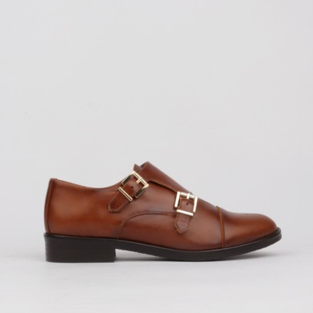 Zapatos marrones mujer doble hebilla - LUISA TOLEDO shoes