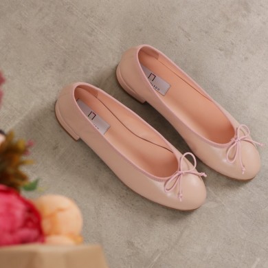 Manoletina rosa empolvado TAMARA - Bailarina mujer cómoda