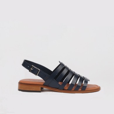 Sandalias planas mujer MINERVA color azul - LUISA TOLEDO