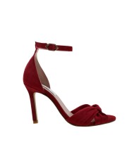 Sandalias rojas tacón 9,5 cm. ANGELA