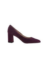 Zapatos tacón bloque ante púrpura