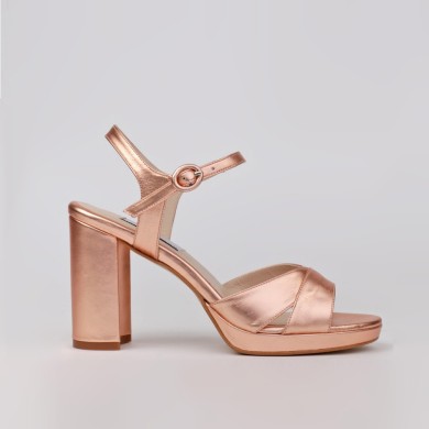 Sandalias fiesta oro rosa TERESA - LUISA TOLEDO sandalias
