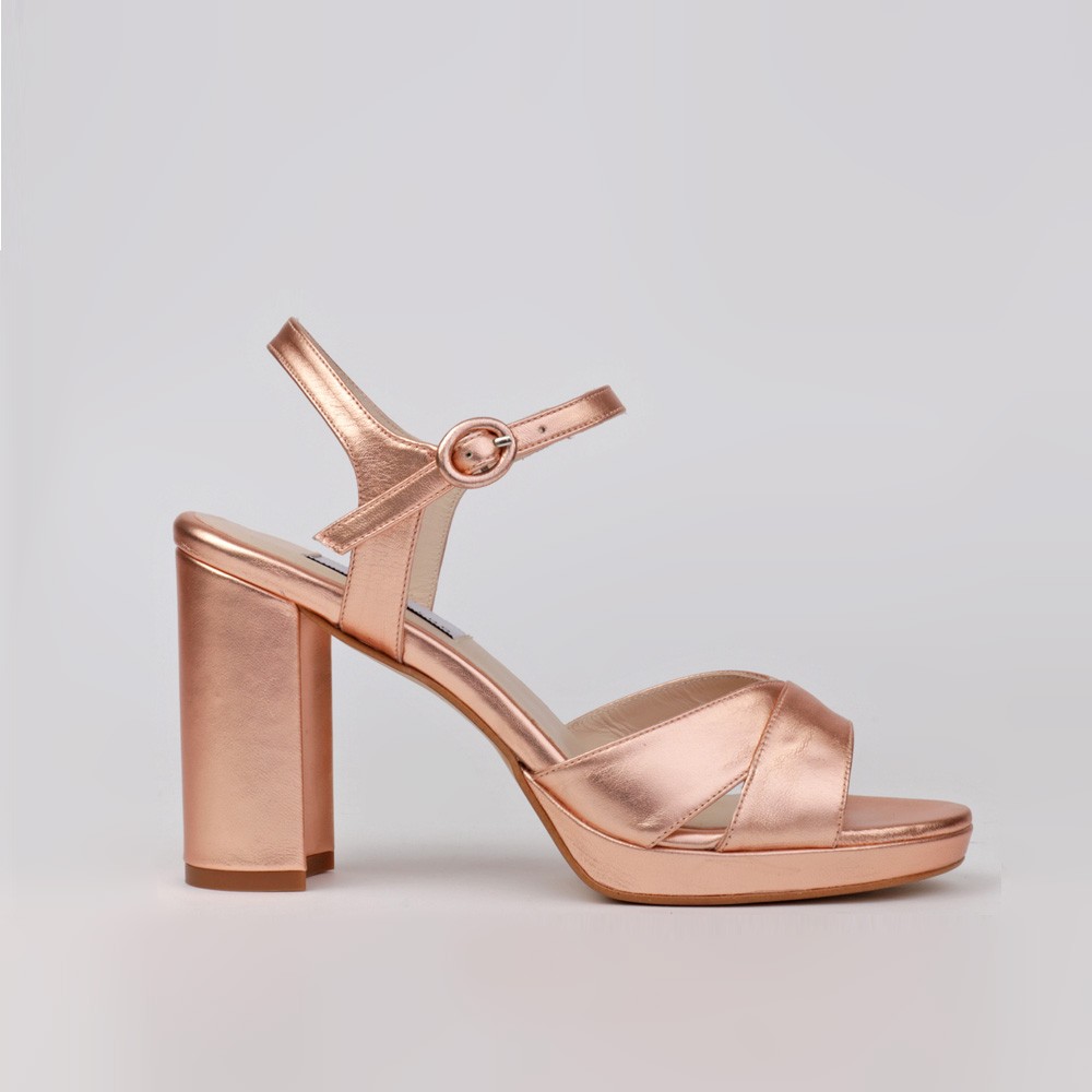 Sandalias fiesta oro rosa TERESA - LUISA TOLEDO sandalias