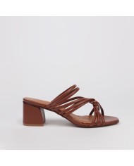 Sandalias tacón VENUS color marrón - LUISA TOLEDO
