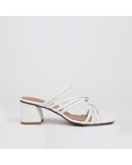 Sandalias blancas tacon VENUS - LUISA TOLEDO