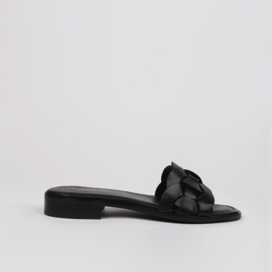 Sandalias planas mujer JULIA color negro - LUISA TOLEDO
