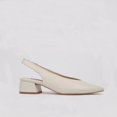 Zapatos destalonados color blanco PATRICIA - LUISA TOLEDO