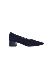 Zapato tacón ancho LUCÍA ante azul marino