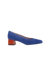 Zapato tacón ancho ante malva Amanda