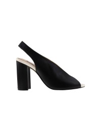 Sandalias blanco y negro GLORIA