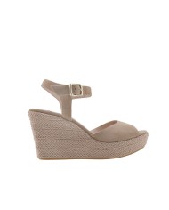 Sandalias de cuña forrada LIDIA ante nude