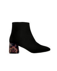 Botines tacón brocados ROSALIA ante negro